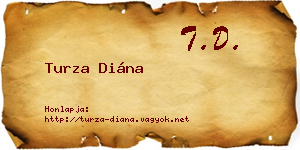 Turza Diána névjegykártya